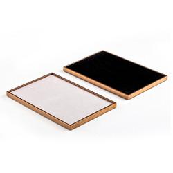 Joia dourada Tray Stackable Showcase Velvet Display Tray For Luxury Store de veludo