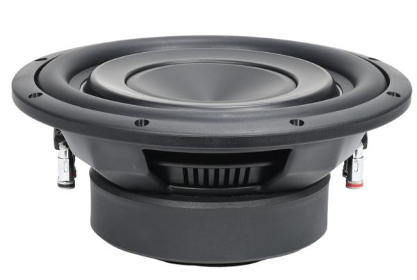 10SLIM ferrite Subwoofer 500wrms, 2.4'' voice coil, D2/D4 ohms, freq. response: 42-300Hz, Sensitivity: 84.1dB SG10FG1