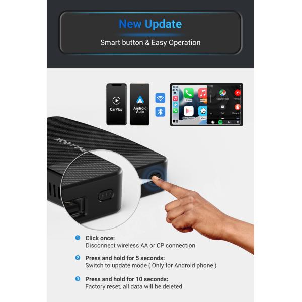 Wired To Wireless Android Auto Carlinkit Carplay Box For Automotive Interconnection