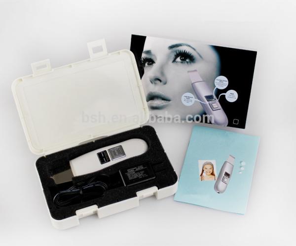 Professional Ultrasound Skin Scrubber 100 - 240 V Input Voltage For Facial Cleaning