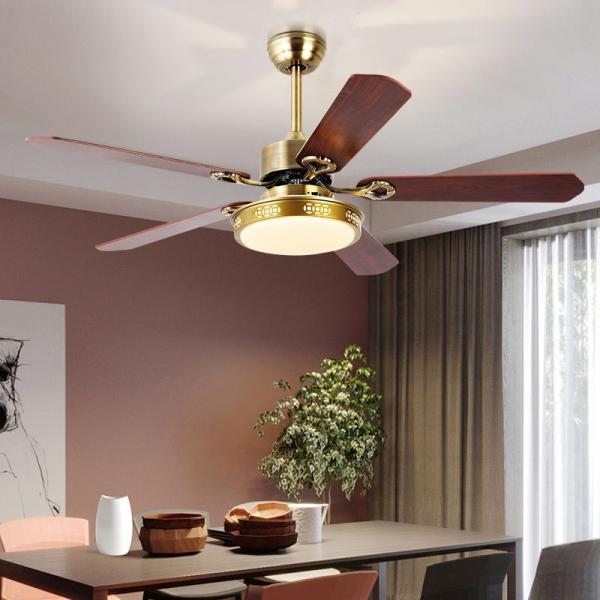Factory Sitting Room Ceiling Fan With Light Modern Decorative Ceiling Fan With Led Lights