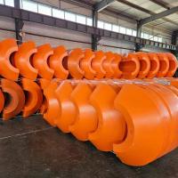 Floater de tuyaux HDPE résistant aux chocs en jaune/orange avec production de moulage rotatif
