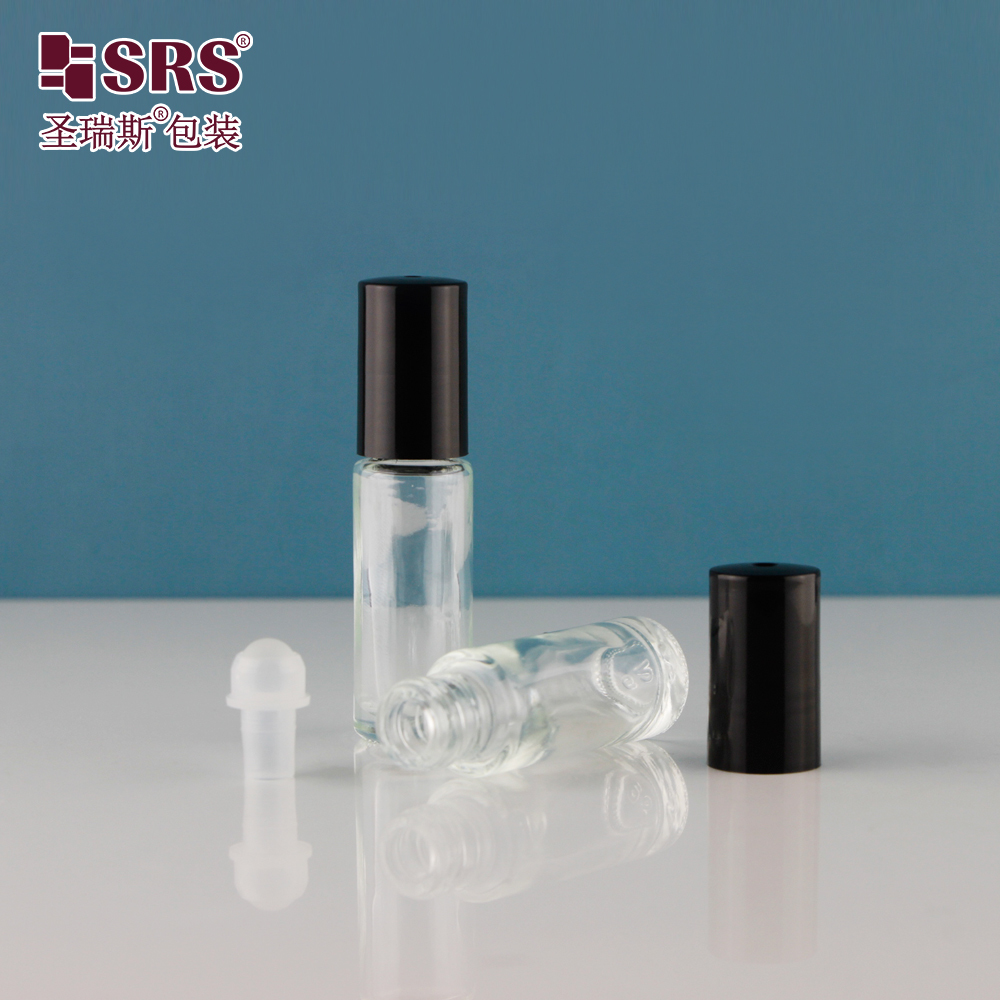 4ml Comprehensive Customization Leak Proof Molded Glass Roll On Bottle For Travel Essential Oil Sample Packaging