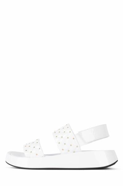 Anti Slippery Womens Platform Sandals Mirror Electrically Embroidered Lattice