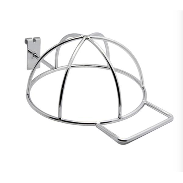 Chrome plated wire hat/ball display rack hook-h00004
