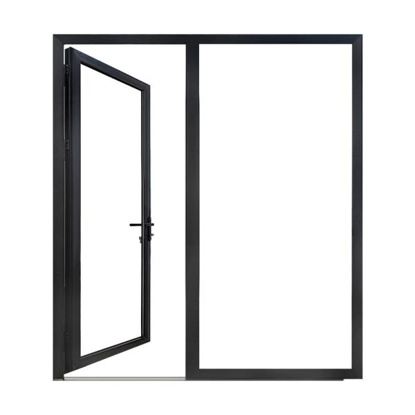 Vertical Swing Aluminium Casement Doors , Internal Double Casement Door ISO9001