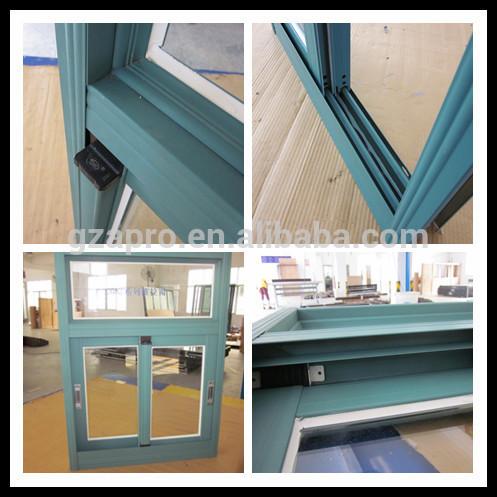 Segurança moderada de alumínio do vidro Windows e da porta do estilo de América abridor antienvelhecimento da janela de deslizamento da janela de deslizamento da única
