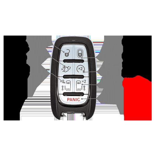 5 Button Smart Keyless Remote Key Fob For Chrysler Pacifica