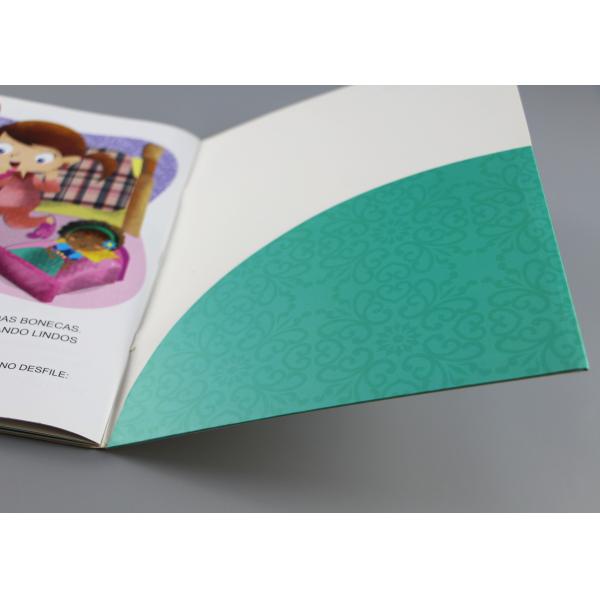 Blue Gold Foil Stamping Board Books For Toddlers , Cartoon Figure Kids Board Books
