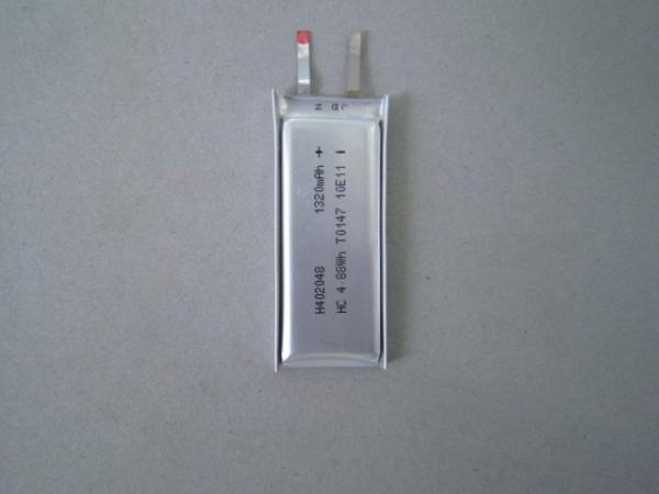 Bateria do polímero do íon do lítio da alta temperatura 402048 1320mAh 3.7Volt