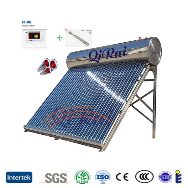 2025 New Wholesale 50L- 500L Steel Solar Hot Water Heating System Price High Efficiency Vacuum Tube Solar Geyser Water Heater for Home