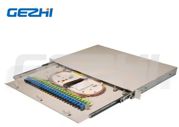 19inch 1U Slide Rail Rack Mount Full Cover Fiber Optic Patch Panel