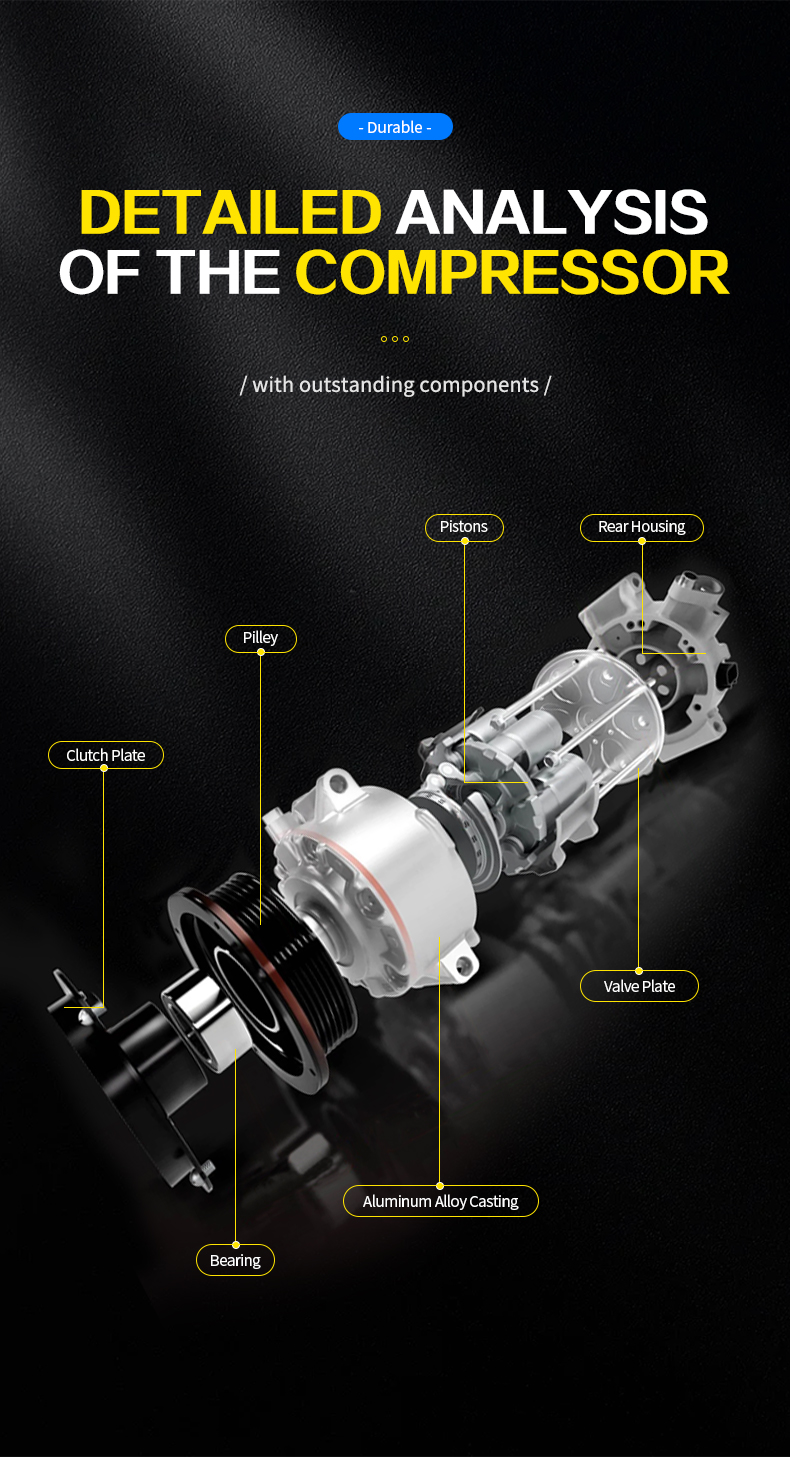 OE NO. 7813A359 AKS200A208 Car Ac Compressor Auto Part for Mitsubishi Lancer