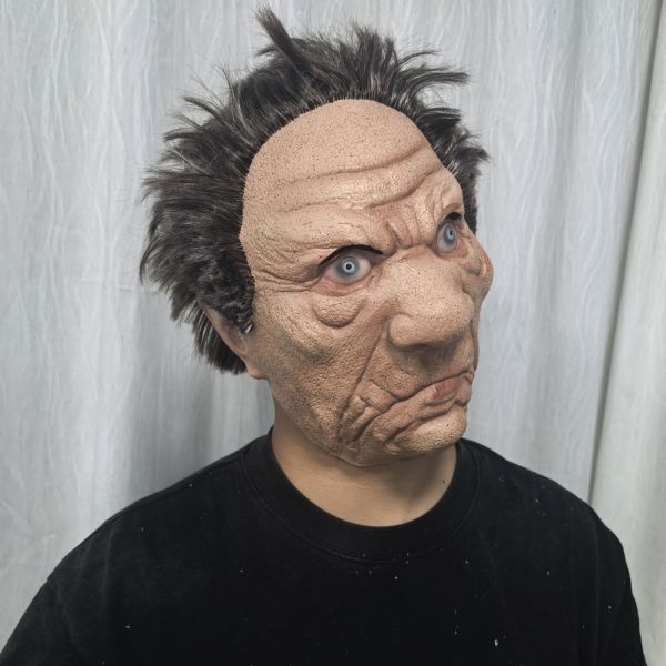 Authentic Human Facial Look Latex Mask for Stage Performances and Film Shoots - One Size Fit Most Theatrical Mask