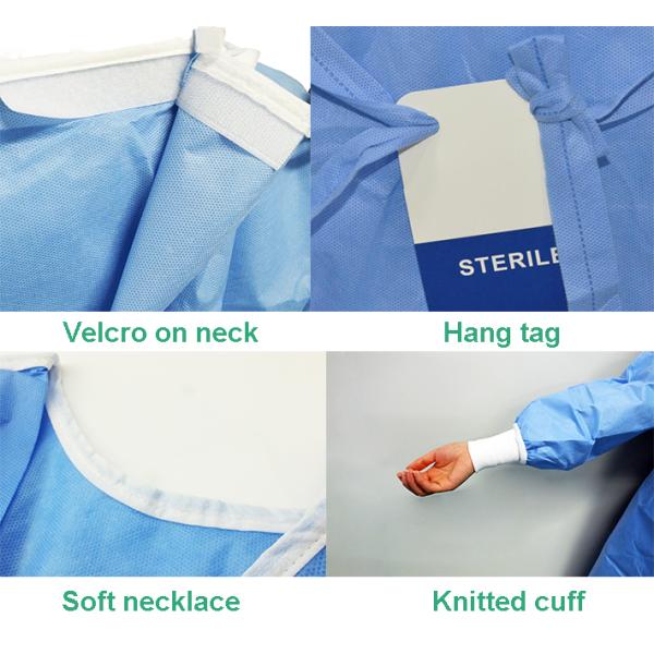 Мягкая стандартная хирургическая изоляция больницы одевает Breathable уровень 3 AAMI