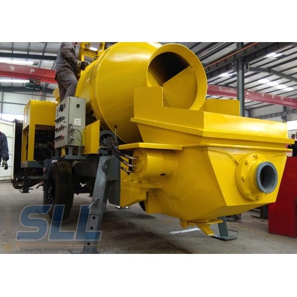 Industrial Concrete Mixer Pump , Diesel Concrete Pump 40 Feet Container