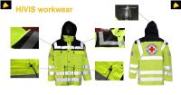 50 revestimentos impermeáveis laváveis industriais do trabalho de Hivis das épocas, revestimento da chuva para o trabalho do salvamento