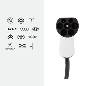 3.5kw Cable de carga para vehículos eléctricos EV de 5m Conector de cargador de tipo 2 a tipo 2