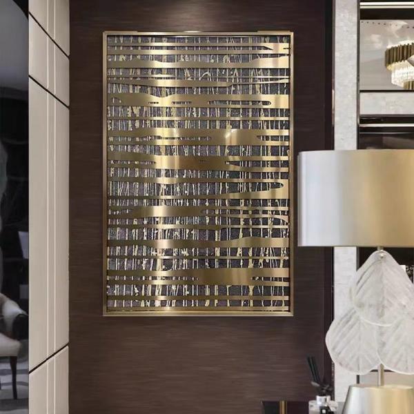 Transform Your Hotel Decor With Stainless Steel 3D Abstract Wall Screen Hanging