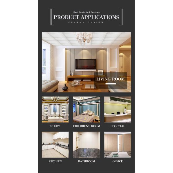 Материал для офисной отделки Экологически чистый Бамбук Волокно Дерево ПВХ Композитные стеновые облицовки