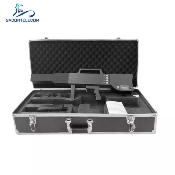 Portable Gun Type Drone Signal Blocker 1.2KM Distance For GPS 2.4G 5.8G GSM