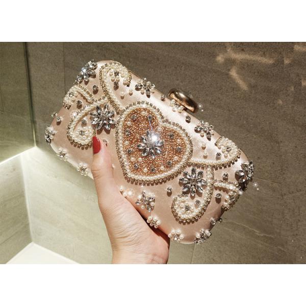 2019 new diamond dinner bag embroidery love bag handbag chain bag small square bag banquet crossbody evening bag