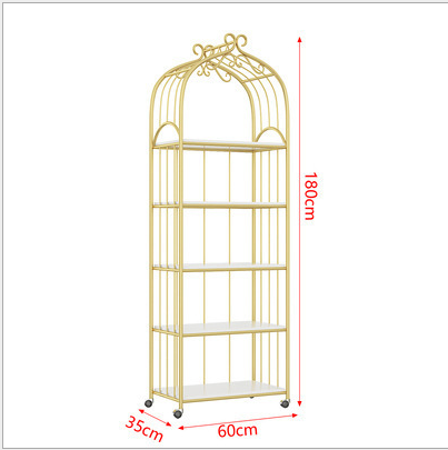 Bird Cage Shape 170cm Height Steel Book Rack Rustproof