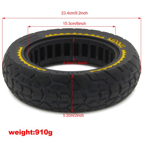 10x2.5 Inch Thickened Vacuum Xiaomi Honeycomb Tires With Shock Absorber