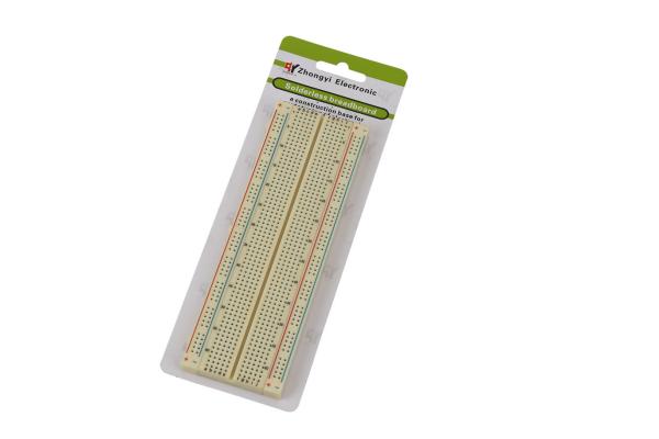 Full Size DIY Yellow Simple Circuit Projects Using Breadboard ABS Material
