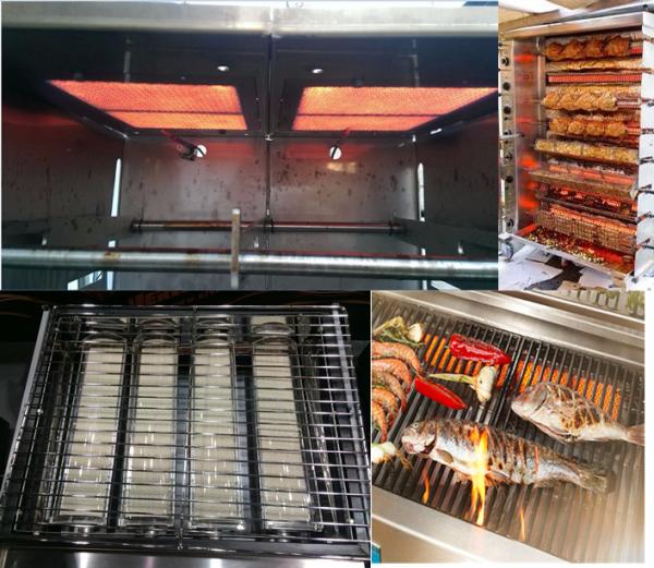 Propane LPG BBQ Grill Stove Gas Burners Gas Saved Infrared Ceramic