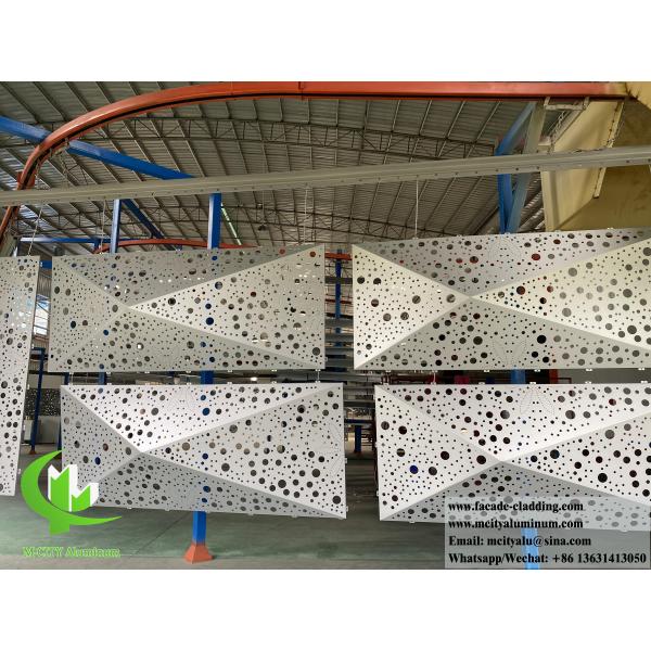 3D Aluminum Cladding Panel with Powder Coated Anti-Rust Surface and Customizable Design