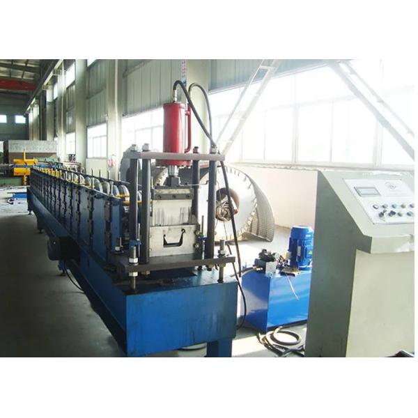 Aluminium Downpipe Gutter Roll Forming Machines / Gutter Making Machine