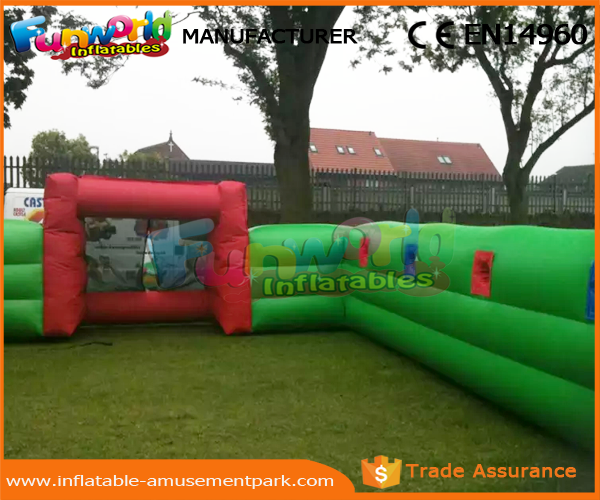 0.55 MM PVC Tarpaulin Inflatable Soccer Field Football Court Arena 1 Year Warranty