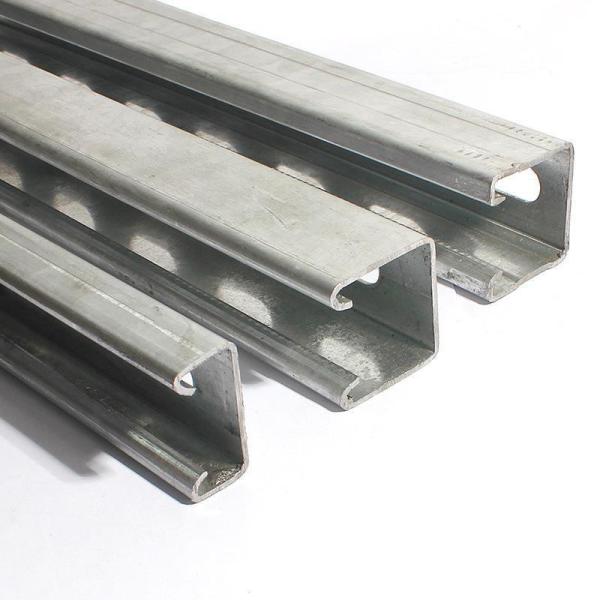 Corrosion Resistant Lightweight Aluminum Slotted Channel Extrusion Anodized