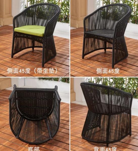 Outdoor wicker chair outdoor furniture garden set plastic resin chair and table rattan patio furniture