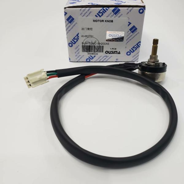 KHR2751 Excavator Throttle Motor , SH200A5 SH280-2 SH200 Sumitomo Excavator Parts