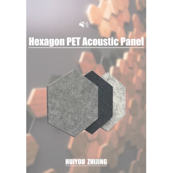 Red PET Hexagon Soundproof Panels Sound Absorption Acoustic Panels For Studio Renovation