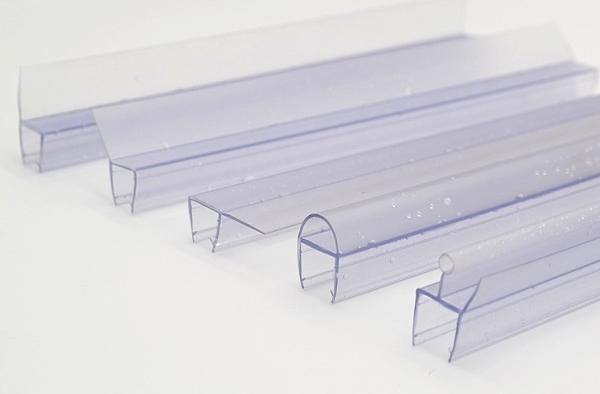 6-12MM Transparente PVC Sala de chuveiro vedação impermeável Banheiro vedação tira para porta de vidro