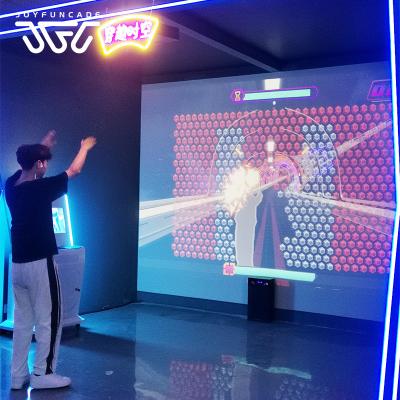 Máquina recreativa de deportes VR para 2 jugadores con proyector y sensor de movimiento