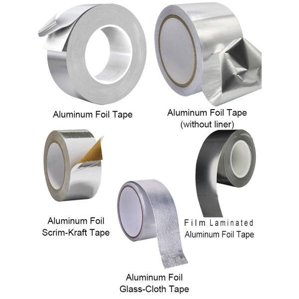 Heat Light Reflective Aluminum Foil Adhesive Tape For Indoor Outdoor Applications