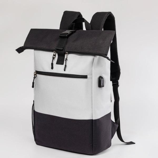 Stylish BSCI Travel Laptop Backpack Rpet Anti Theft Usb Charging Backpack