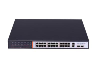 24 PoE Port CCTV Camera Accessories With Gigabit Uplink 2.75Mb Buffer Memory