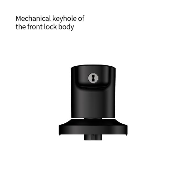 Tuya Smart Lock HL50 Matte Black Aluminum Alloy Durable Electronic Keypad Entry Fingerprint Password Card & for for Door