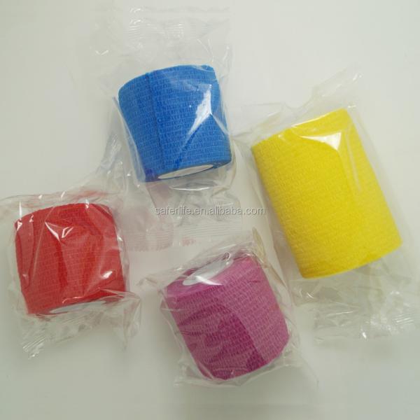 hot sale sports non woven elastic cohesive bandage self adhesive cohesive bandage