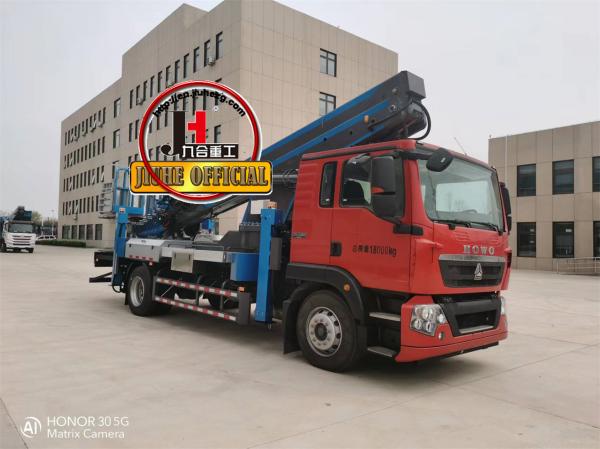 21m 23m 24m 25m 29m 32m 38m 45m 50m 55m Caminhão de trabalho aéreo HOWO Veículo de trabalho aéreo ISUZU Plataforma de trabalho alta