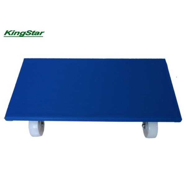 Blue Anti - Slip Transport Roller Wheeled Dolly For Moving Furniture , Heavy Duty 4 Wheel Dolly
