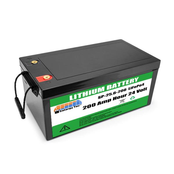Premium Grade 24v 200ah Lifepo4 Battery Lithium Ion Solar Batteries 5000 Cycles