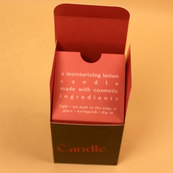 Custom Candle Packaging Box with Recycled Paper and Logo Printing