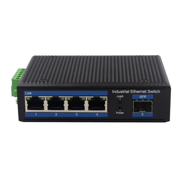 NF514G-SFP Sfp Slot 4 Port Unmanaged Ethernet Switch Redundant Power Inputs Industrial Fiber Switch