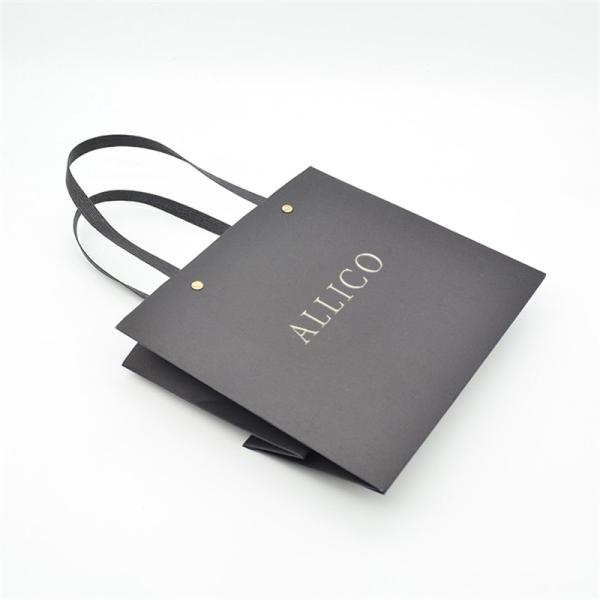 Повторно использованная хозяйственная сумка верхнего сегмента, сумки подарка 128gsm Pantone штейновые черные